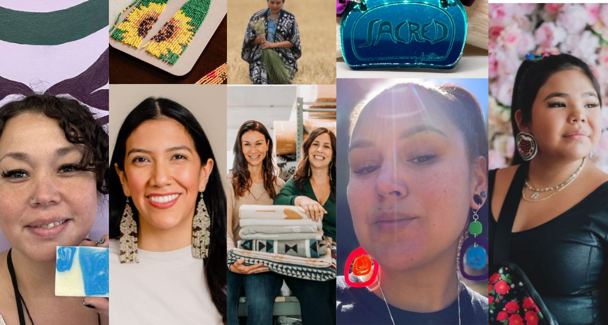 Variety of Indigenous business women in Canada