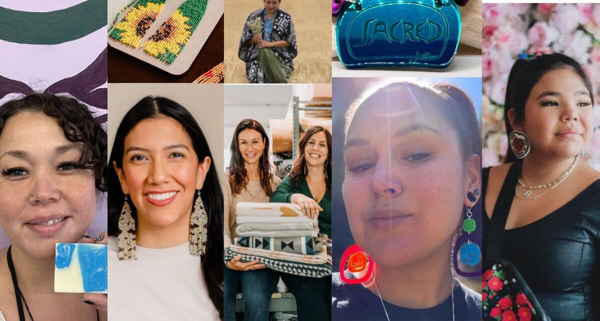Variety of Indigenous business women in Canada